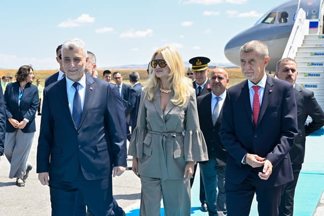 Czech Republic's Prime Minister Andrej Babiš and his wife Monika in Ankara | Photo: Ismail Kaplan, POOL / AFP / Profimedia